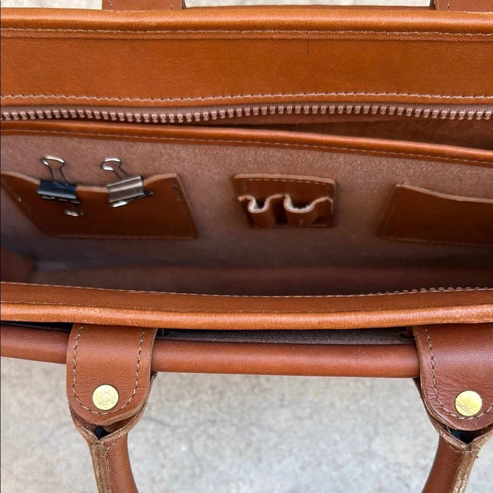 Vintage Brown Leather Briefcase